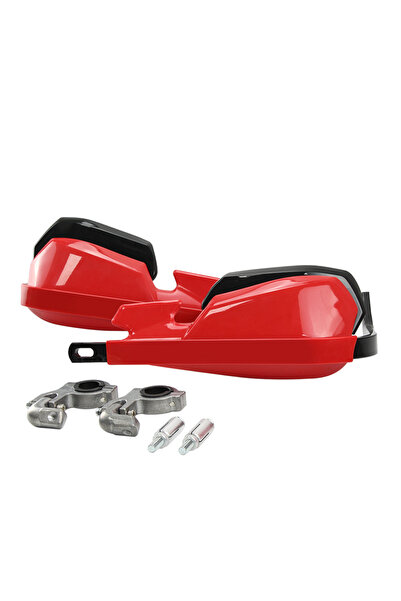 Choice4 واقيات يد حمراء للدراجات النارية، مقاس 22 مم و28 مم، لحماية مقود الدر...