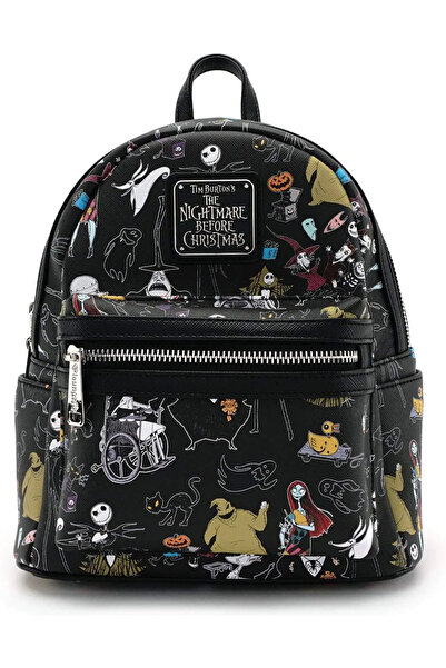 Choice حقيبة ظهر صغيرة سوداء اللون مستوحاة من فيلم "كابوس قبل عيد الميلاد"
