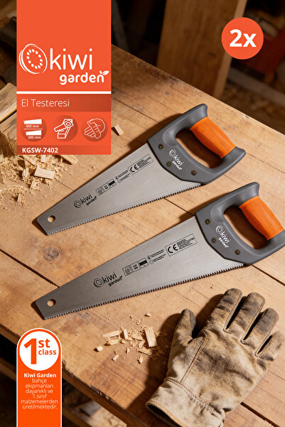Kiwi Garden KGSW-7402 El Testeresi | 400mm / 300mm Çelik Bıçak & Ergonomik Sap