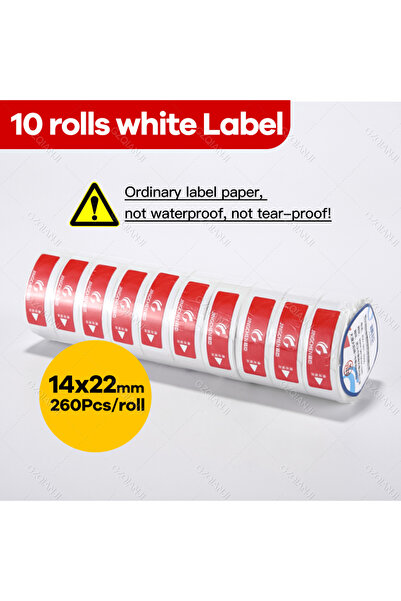 choice2 10Rolls White Label NiiMBOT D101 D11 D110 Label Thermal Sticker White...