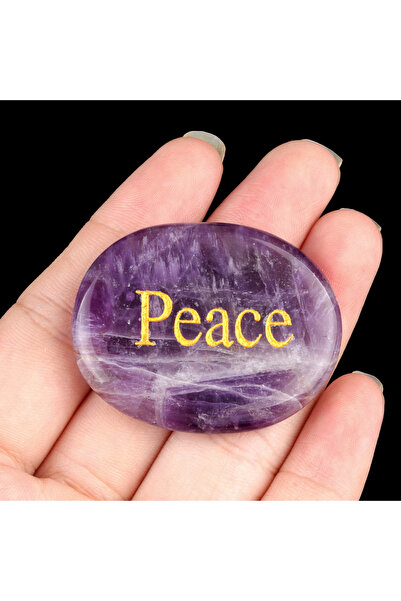 Choice1 خرز من أحجار الجمشت الطبيعية الكريستالية المنقوشة، زينة من الكوارتز ا...