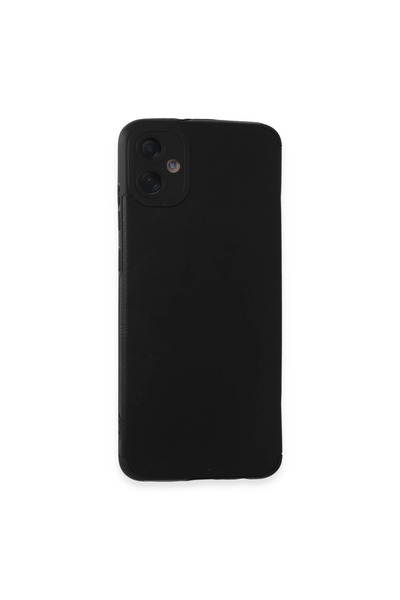 xirshop حافظة سامسونج جالاكسي A05 من الجلد السيليكوني - اللون الأسود