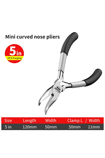 choice2 808522 Mini Pliers Diagonal Pliers Round Bent Needle Nose Cutter Hand...