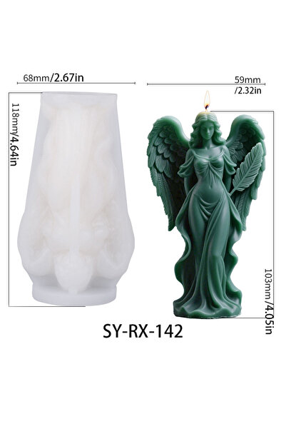 choice2 قالب سيليكون ثلاثي الأبعاد على شكل أجنحة آلهة خيالية، يُستخدم لصنع ال...