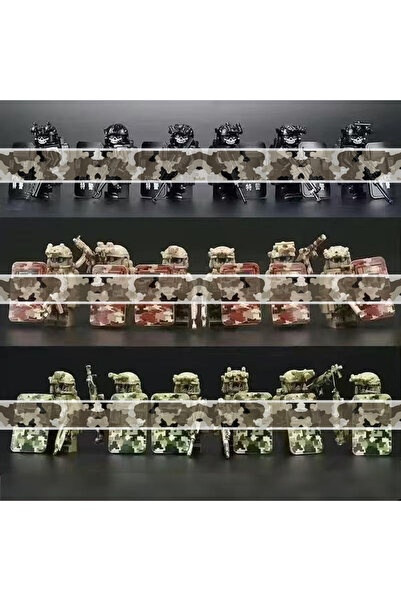 choice2 18PCS Figures-4 2025 Military Building Blks Figures Set - Special For...