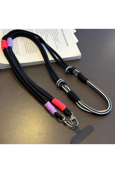 Choice9 بوليستر/نايلون TG-1098- حبل هاتف محمول بعقدة حلقية مزدوجة يمكن حمله ع...