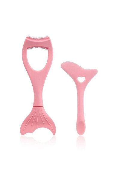 Choice1 Pink 2Pcs Set Winged Eyeliner Stencil Mascara Shield Applicator Set R...