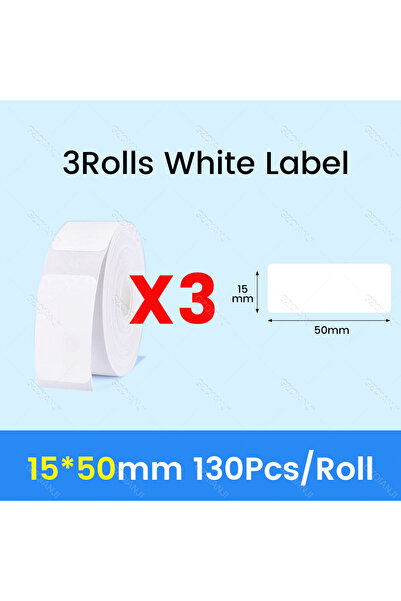 Choice14 3Rolls 15x50mm NiiMBOT D101 D11 D110 Label Thermal Sticker White Adh...