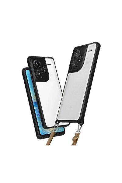 xirshop حافظة ريدمي نوت 13 برو بلس من السيليكون - أسود