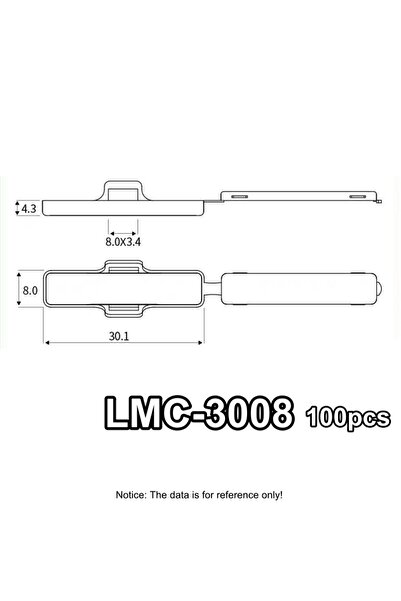 Choice 100pcs LMC-3008 Transparent 100pcs Cable Label Tag Box Transparent Pla...