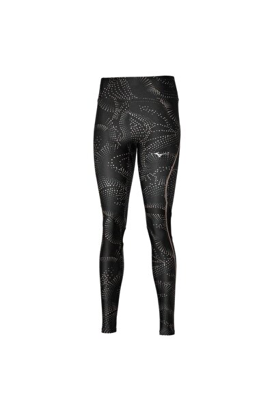 MIZUNO Women's running tights Active FW 2024-Black/White-M