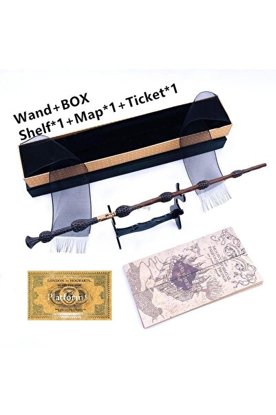 choice2 عصا سحرية معدنية بتصميم شخصية دمبلدور 13 من الأنمي، مع علبة، لعبة زين...