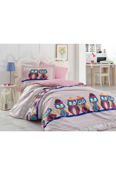 FIONNA.RO 100% Cotton Poplin Duvet Cover Set 1 Person - Little Owls