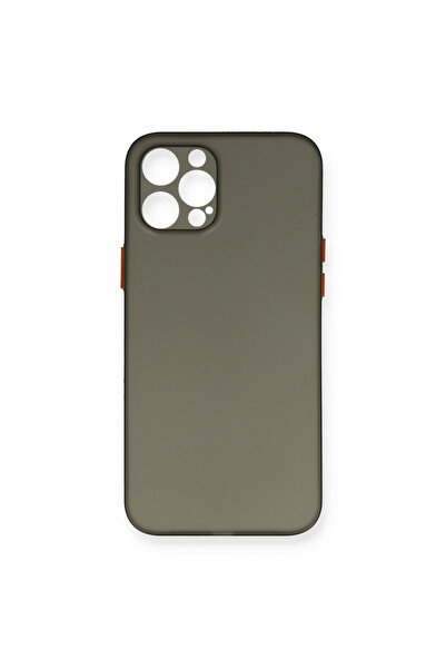 xirshop حافظة آيفون 12 برو ماكس من البولي بروبيلين، غطاء رفيع للغاية - رمادي