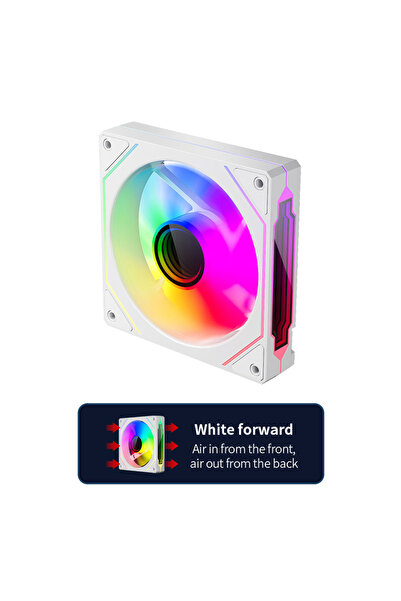 choice2 A-RGB AS SHOW White Forward TEUCER Prism 4 PRO 3PCS PC Case Fan 120mm...
