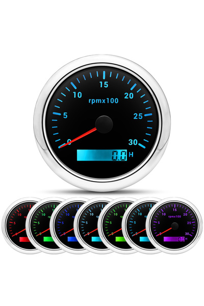 Choice6 عداد دورات المحرك BS 3000 دورة في الدقيقة، عالي الدقة 85 مم، مزود بشا...