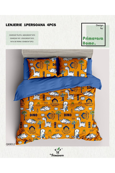 FIONNA.RO 100% Duvet Cover Set Cotton Person - Dinosaurs