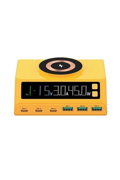 Mihai W9 Wireless Charger with 3 USB A Ports and 3 USB C Ports 110W Power