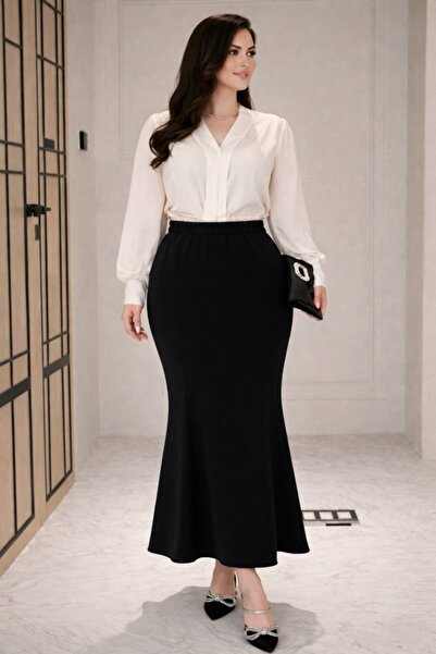 CNG MODA Plus Size Fish Skirt