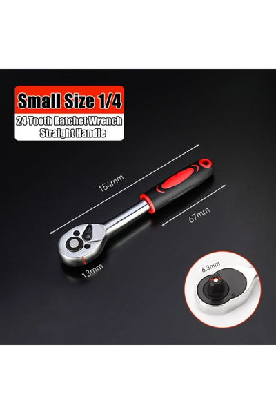 choice2 24 tooth 1-4 72/24 Tooth Quick Ratchet Wrench 1/2 1/4 3/8 3 Size Flyi...