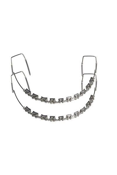 choice2 لون شفاف، زوج واحد من تقويم الأسنان المؤقت، مزود بأسلاك وأقواس معدنية أو