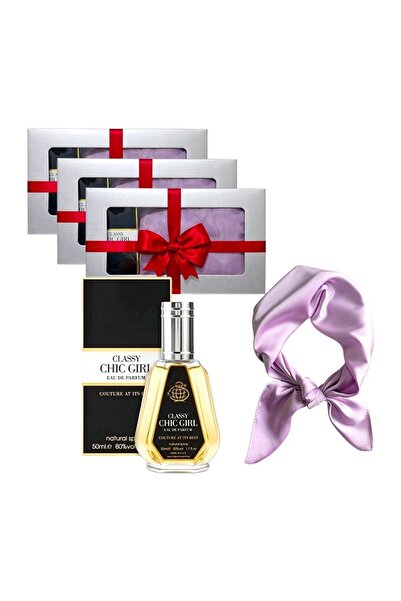 Fragrance World 3 x Elysa Set – Classy Chic Girl Eau de Parfum 50ml, lilac sa...