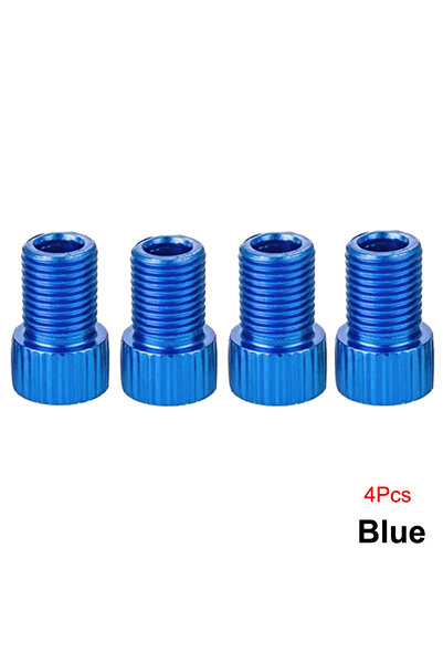 Choice BLUE4PCS 4PCS Presta to Schrader Valve Adapter French/UK to US Inflate...