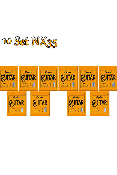 Choice6 مجموعة من 10 أوتار جيتار كلاسيكي من أورفي، مطلية بالفضة، مصنوعة من ال...