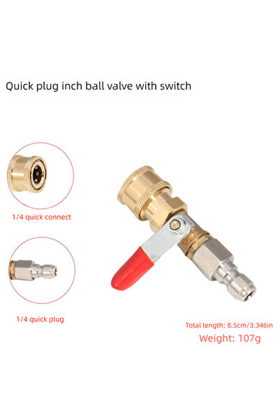 Choice6 عصا تمديد لغسالة السيارات عالية الضغط، رمح معدني نفاث مقاس 1/4 بوصة م...