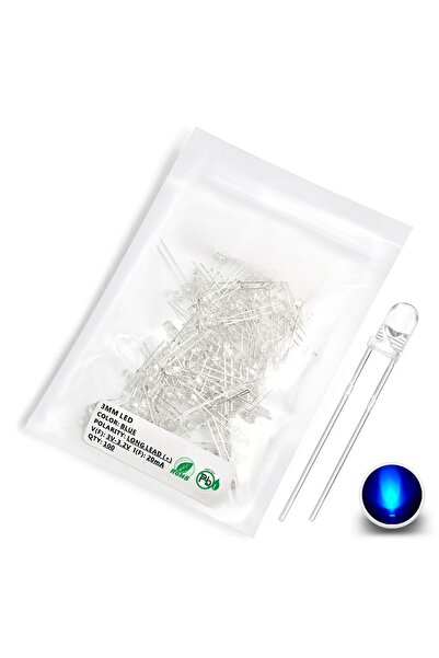 Choice5 100pcs Blue FY 100pcs 3mm LED Diode Ultra Bright Warm White Red Green...