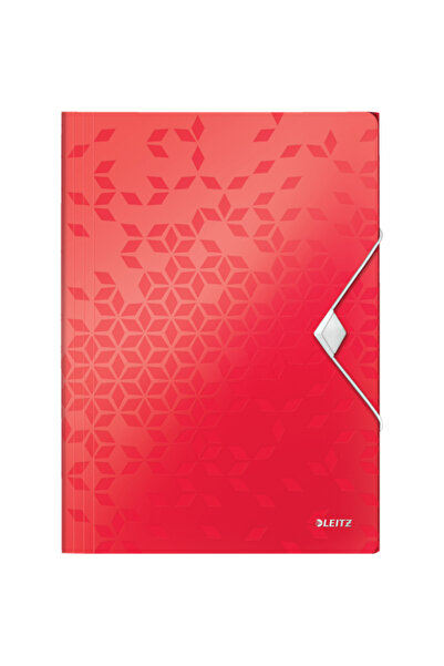 Leitz Dosar elastic WOW, PP, A4, 150 coli, roșu