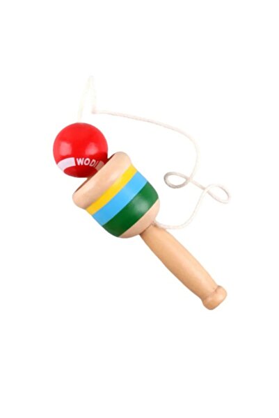 OEM Mini Kendama din lemn, jucărie interactivă, multicoloră, 10 cm
