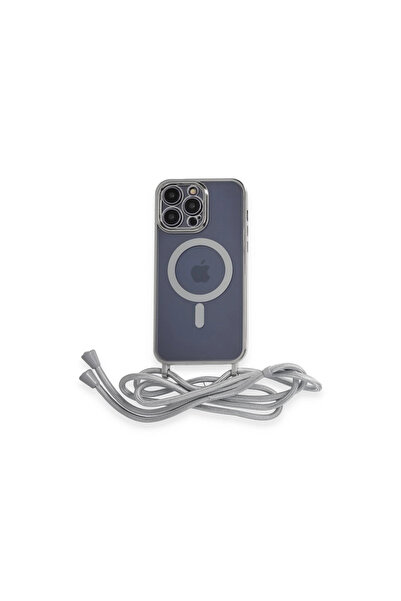 xirshop جراب آيفون 12 برو ماكس ديفو ليزر معلق غطاء ماجسيف - فضي