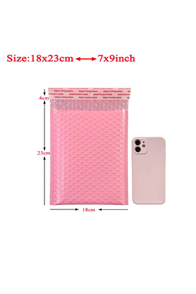 Choice1 18x23cm 20Pcs Pink Green Blue Poly Bubble Mailers Padded Envelopes Se...
