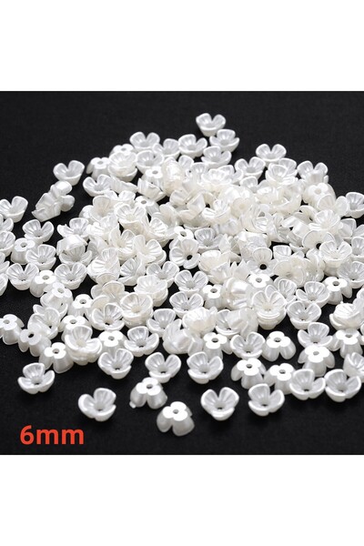 Choice15 style 10 iYOE 100pcs 28 Style Flower Spacer Beads Imitation Pearl Wh...