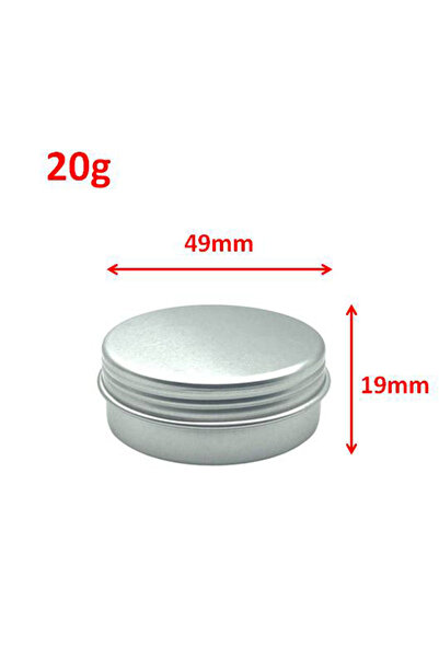 Choice7 علب معدنية فارغة من الألومنيوم الفضي، 10 قطع، 20 غرام، 5 غرام، 10 غرا...