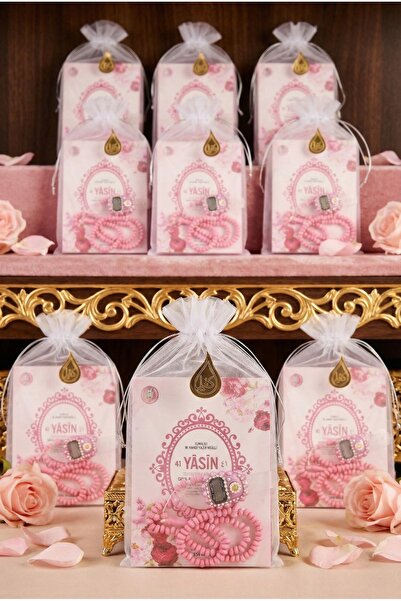 kefilhac Tül Kesede Taşlı Zikirmatik Tesbih Ve Yasin Seti 10 Adet Mevlüt Hac ...