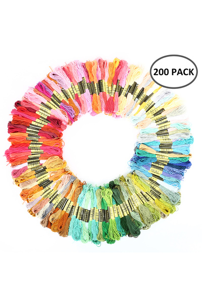 choice2 200Pcs 447/200/100 Colors Cross Stitch Cotton Embroidery Thread Floss...