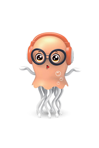 Choice1 لعبة إلكترونية للأطفال على شكل قنديل بحر برتقالي راقص بطول 15 سم، مع ...