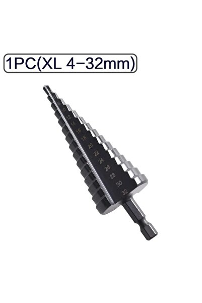 Choice4 مجموعة لقم ثقب متدرجة من 5 قطع، طراز B XL (4-32 مم)، مصنوعة من أزرق ب...