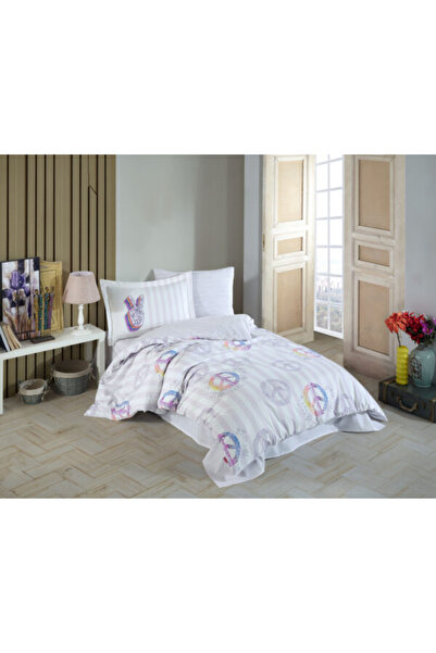 FIONNA.RO 100% Cotton Poplin Duvet Cover Set 1 Person - Peace