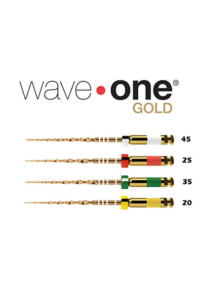 choice2 مبارد علاج جذور الأسنان Wave One Gold Endo Files مقاس 25 مم، مبارد دو...