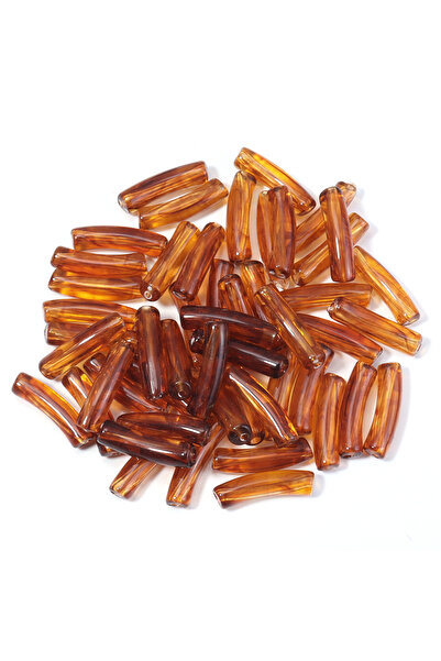 Choice15 20x6mm 50pcs 10-100pcs/lot Amber Color Acrylic Beads Oval Heart Pump...