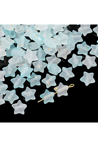 choice2 النمط 05، 50 قطعة/عبوة، خرز نجمة أكريليك 10 مم، خرز ماكارون لامع بألو...