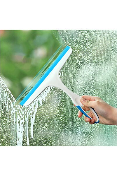 choice2 Blue Window Floor Tile Cleaning Tool Silicone Anti-slip Glass Wiper C...