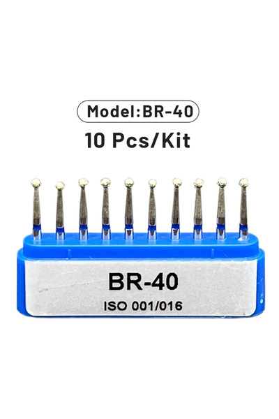 Choice17 BR-40 AG 1 Box Dental Diamond Burs Drill for High Speed Handpiece De...