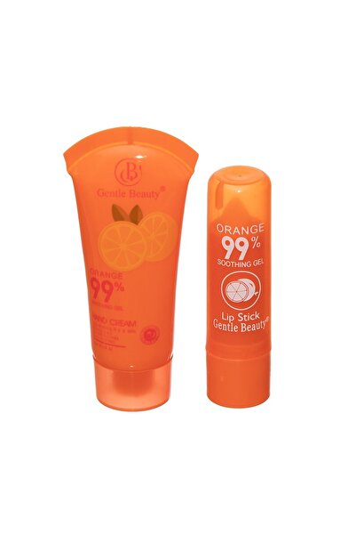 OEM Orange 99 Percent Gift Set Hand Cream and Lip Balm 20 ml Gentle Beauty