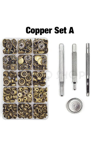 Choice38 12.5mm(203) Copper Set A 25/35sets Metal Snaps Button Fastener Butto...