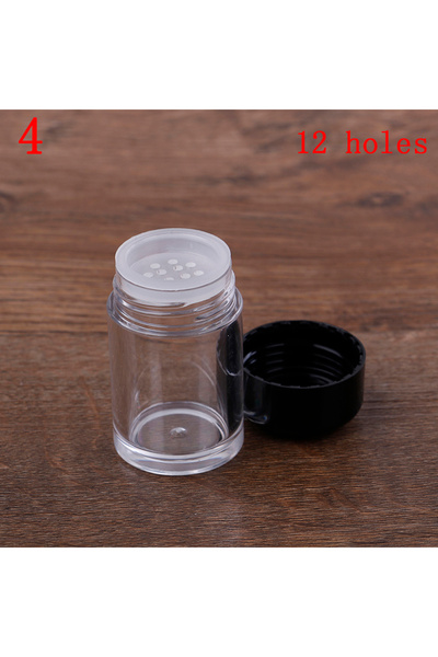 Choice N4 1Pcs Loose Powder Jar With 1/3/12 Holes Refillable Bottles Nail Pow...