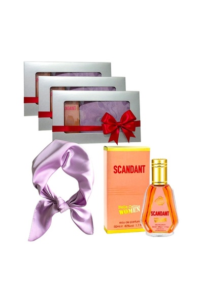 Fragrance World 3 x Set Elysa – Eau de Parfum Scandant Belle Women 50ml, Lila...